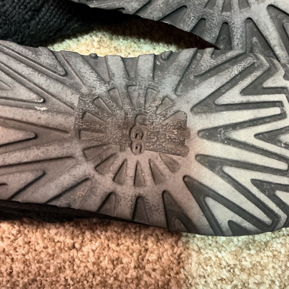 UGG Black Knit Button Boots - Picture 6 of 8